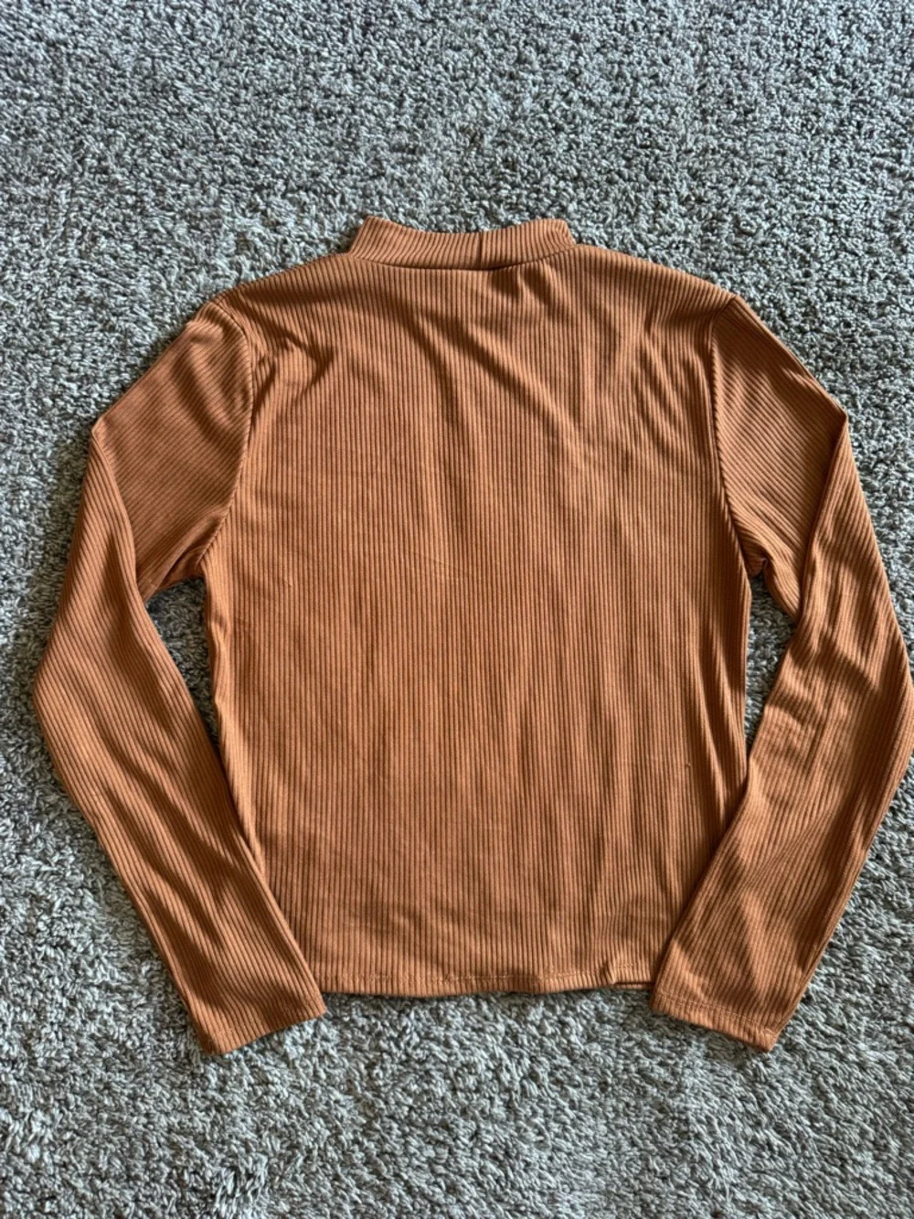 Olivia Rae Ribbed Mock Neck Top - Chestnut‎ (108)